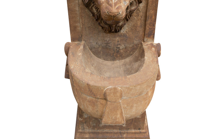 Biscottini Fontana Muro Biscottini Pietra Smontabile 40x59x125 Decorativa Giardino Esterno