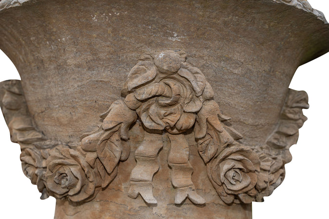 Biscottini Vaso con base in pietra L65xPR65xH198 cm completo base, dimensioni Offerta