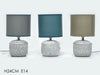Lampada da tavolo ceramica H24cm 3 assortimenti