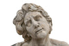 Biscottini Busto uomo in pietra L78xPR35xH80 cm realizzato completamente mano Offerta