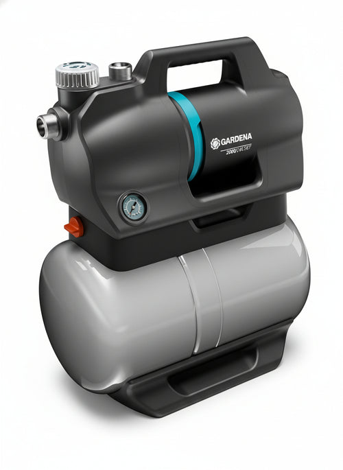 Gardena 3900 Silent Domestic Waterwork: Pump with 21 L Water Reservoir and Integrated Filter, Flow Rate 3900 l/h, Pressure Capacity 4.3 Bar, Low Noise, Maintenance-Free (9066-20)