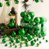 Pallina in vetro color verde per albero di Natale da Ø 10 cm, set da 4 pezzi