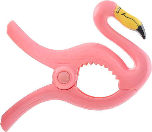 Set 2 mollette antivento, animali in plastica per fissaggio telo mare