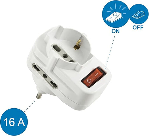 ELECTRALINE - ADATTATORE C/INTERRUTT. E SPINA ROTANTE