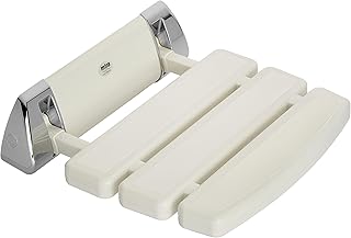 Mira 2.1536.129 Chrome Plated Wall Mounted Folding Shower Seat, White