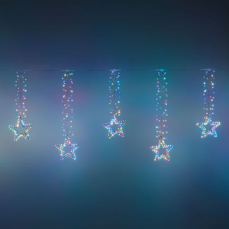 Catena luminosa con 950 led Multicolor 320 cm per uso interno ed esterno