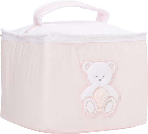 Beauty Case Tessile RETTANGOL.ARE Italbaby Peluche Rosa