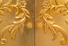 Biscottini Comò due Ante, finitura dorata, L123XPR50xH91 cm Elegante raffinato realizzato