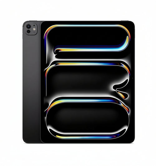 Apple 13 iPad Pro (M4): Ultra Retina XDR Display, 2TB, 12MP Landscape Front Camera/12MP Rear Camera, LiDAR Scanner, Wi-Fi 6E and 5G Cellular with eSIM, Face ID, Standard Glass - Space Black