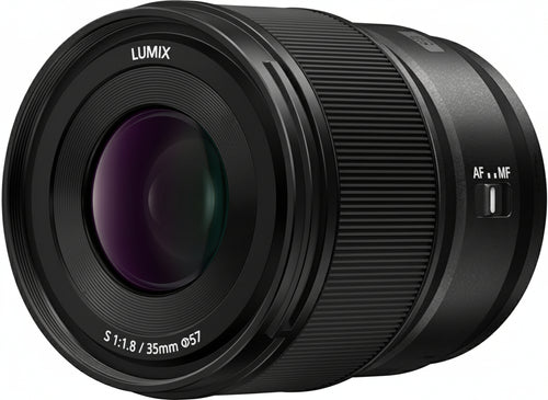 Panasonic LUMIX S Series Camera Lens, 35mm F1.8 L-Mount Interchangeable Lens for Mirrorless Full Frame Digital Cameras, S-S35, Black