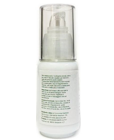 Siero viso occhi e labbra 30ml con Acido ialuronico, vitamina C, B2, B5, E anti age elasticizzante