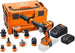 FEIN Cordless drill ASCM18-4 QM AS QuickIN top set with 7 QuickIN quick-change attachments in case i-BOXX, a battery (GBA 18 V 5.0 Ah AS) and quick charger (GAL 1880 CV AS)