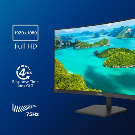 PHILIPS MONITOR CURVO 23,6 VA FHD 4MS 250CDM, VGA/HDMI MULTIMEDIALE