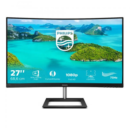 PHILIPS MONITOR CURVO 27 LED VA 16:9 FHD 4MS 250CDM, VGA/DP/HDMI, MULTIMEDIALE 1920X1080 4MS 250CD/M
