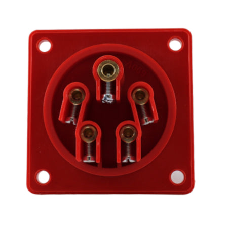 Spina dritta da incasso 16A 3P+N+T 380V IP67