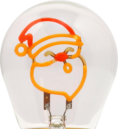 Legami Lampada da Tavolo a forma di Lampadina, For Indoor Use Only, Ricaricabile con Cavo USB, Senza Fili, Tema Santa Claus