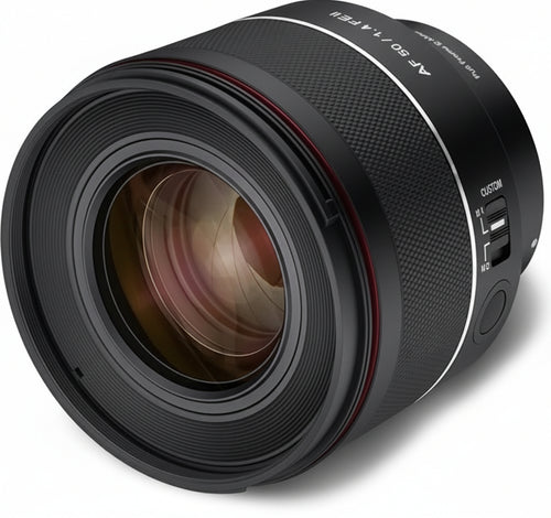 Samyang AF 50 mm F1,4 II FE  Obiettivo a messa a fuoco automatica standard per fotocamere mirrorless Sony, per pieno formato e sensori APS-C, ideale per scatti dettagliati, Nero