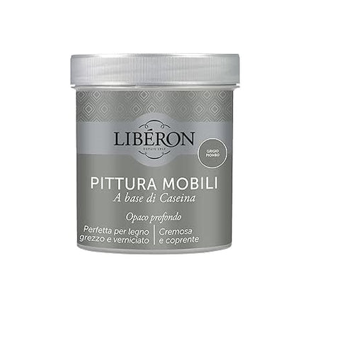 LIBERON - PITTURA MOBILI A BASE DI CASEINAOPACO PROFONDO GRIGIO PIOMBO 500ML