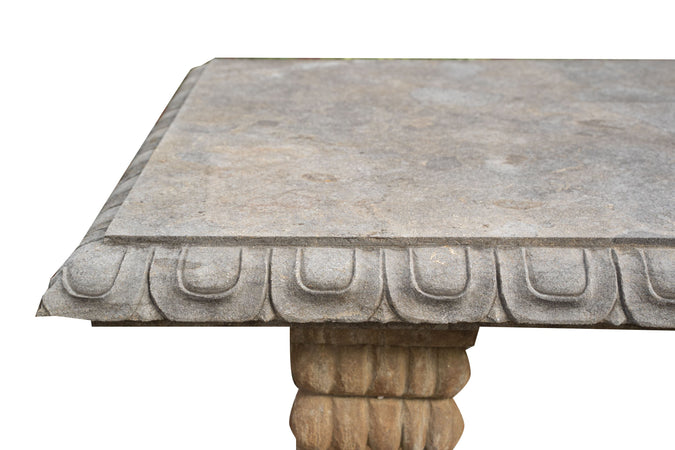 Biscottini Tavolo in Pietra da Esterno L150xPR85xH80, Decorazione per Esterno Splendido