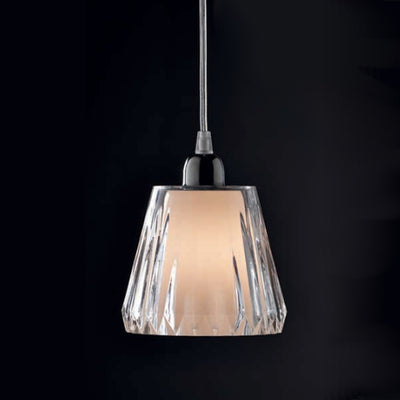 Lampadario moderno Illuminando GAIA SP 1 LED sospensione acrilico tortora viola trasparente interni E14