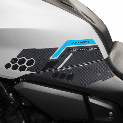 Adesivi 3D Protezioni Laterali serbatoio moto compatibili con Yamaha MT-07 2025