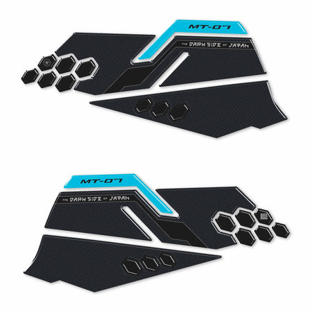 Adesivi 3D Protezioni Laterali serbatoio moto compatibili con Yamaha MT-07 2025