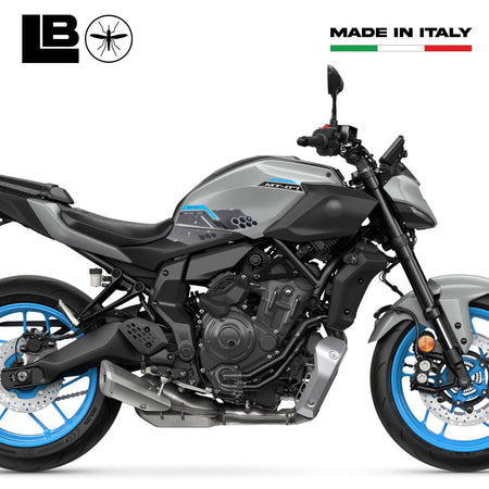 Adesivi 3D Protezioni Laterali serbatoio moto compatibili con Yamaha MT-07 2025