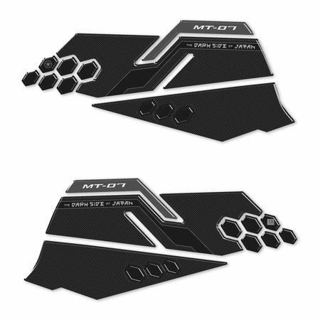 Adesivi 3D Protezioni Laterali serbatoio moto compatibili con Yamaha MT-07 2025