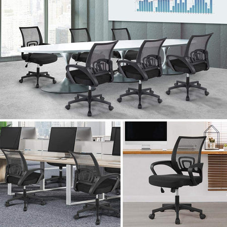 Sedia da ufficio ergonomica in tessuto traspirante con ruote "Bruxelles" per call center