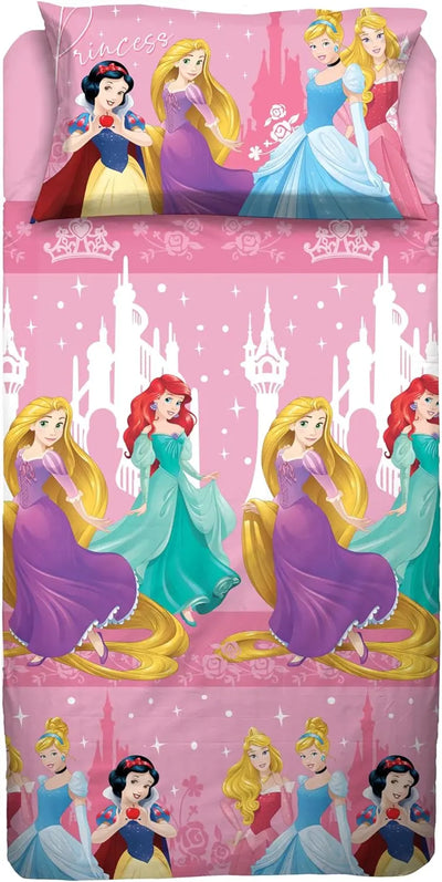 Completo lenzuola princess singolo 100% cotone – Disney