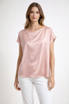 Blusa manica scesa raso