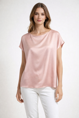 Blusa manica scesa raso