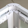 Box doccia a Nicchia Acril in Acrilico con profili in PVC apertura laterale riducibile Made in Italy