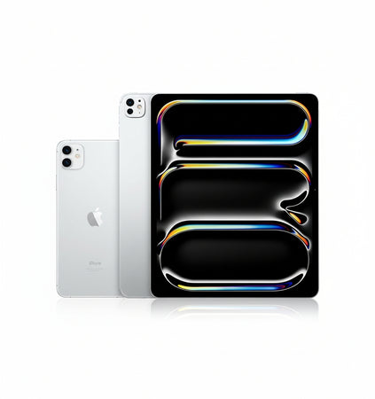 Apple 13" iPad Pro (M4): Ultra Retina XDR Display, 2TB, 12MP Landscape Front Camera/12MP Rear Camera, LiDAR Scanner, Wi-Fi 6E and 5G Cellular with eSIM, Face ID, Nanotexture Glass - Silver