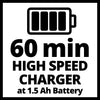 Trapano a batteria con illuminazione LED regolazione del numero di giri impugnatura comoda