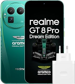 realme GT 8 Pro Smartphone 16GB+512GB, 200MP Telephoto Lens, Camera with RICOH GR Technology, Snapdragon 8 Elite Gen 5, 7000mAh Titanium Battery, 120W Fast Charging, Aston Martin Green