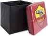 Pouf Contenitore Ufficiale Smart box Salva Spazio Squadre A.S. Roma S18 - Passarelli Biancheria