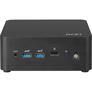 Cubi NUC 1MG-213DE - Intel Core 3 Processor 100U, 8GB DDR5, 256GB M.2 SSD, USB 10Gbps Type A Ports, Thunderbolt 4 & HDMI 2.1, Wi-Fi 6E, Bluetooth 5.3 - Black, Windows 11 Pro