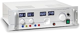 PeakTech P 2235 Trasformatore di separazione 0 250 V AC Regolabile (4,5 A) e Alimentatore DC da Laboratorio 0-30 V/0 5 A