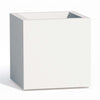 Vaso Cromia Cube quadrato decorazione a tinta unita in resina Made in Italy