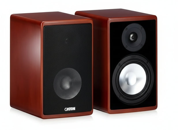 Canton Ergo 620 Altoparlante per scaffale a 2 vie Bassreflex (70/130 Watt), confezione da 2, colore: Ciliegia