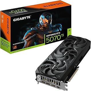 Gigabyte GeForce RTX 5070 Ti WINDFORCE SFF 16G Graphics Card - 16GB GDDR7, 256bit, PCI-E 5.0, 2452 MHz Core Clock, 3 x DP 2.1b, 1 x HDMI 2.1b, NVIDIA DLSS 4, GV-N507TWF3-16GD