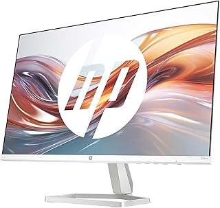 HP Series 5 524sa FHD IPS Monitor with Speakers  60.5 cm (23.8 Inch)  100Hz  16:9  1500:1 Contrast  99% sRGB  HDMI 1.4  VGA  Anti-Glare  Tilt -5+25  Sustainably Produced  White