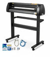 VEVOR Vinyl Cutting Machine, 720mm Paper Feed Cutting Plotter Package, Vinyl Printer with Adjustable Force and Speed, LCD Display, Windows Compatible Sign Making Kit