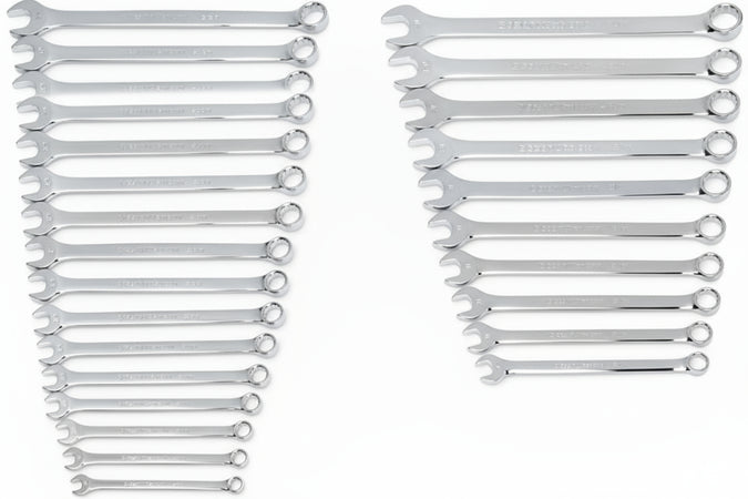 GearWrench 81900 24 Piece Combination Wrench Set SAE and Metric