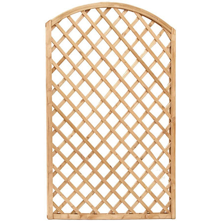 Pannello grigliato "Lasa" arco in legno di pino naturale per recinzioni giardino e terrazzo