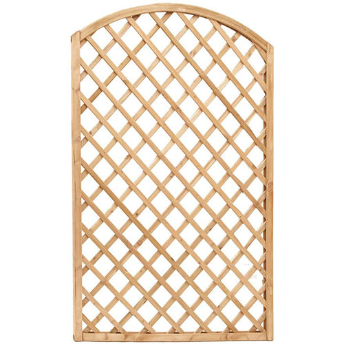 Pannello grigliato Lasa arco in legno di pino naturale per recinzioni giardino e terrazzo
