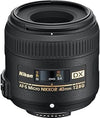 Nikon AF-S DX Micro Nikkor 40 mm f/2.8G Obiettivo, Nero [Versione EU]