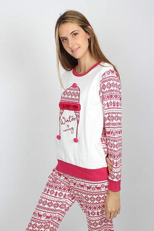 Admas Pigiama Invernale da Donna in Caldo Cotone 54140 S33 - Passarelli Biancheria