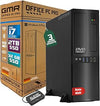 GMR Ultra Slim Desktop PC Intel i7 32GB RAM 2000GB SSD USB 3 WiFi Bluetooth Windows 11 Pro Office PC - Powerful Desktop PC Windows 11 with DVD for Office Applications